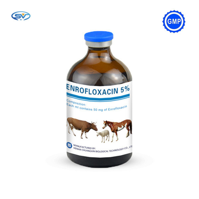 Obat Suntik Hewan Injeksi Enrofloxacin 50mg 50ml / 100ml Untuk Kuda Ternak