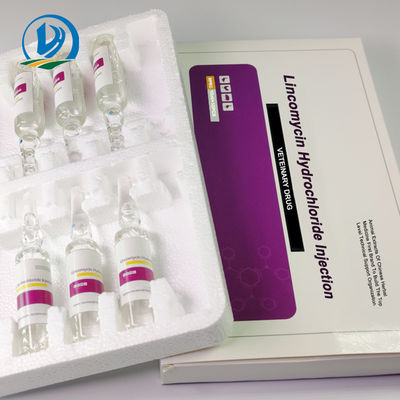 ISO9001 Obat Kedokteran Hewan Ternak Anticacing Lincomycin Hydrochloride Injection